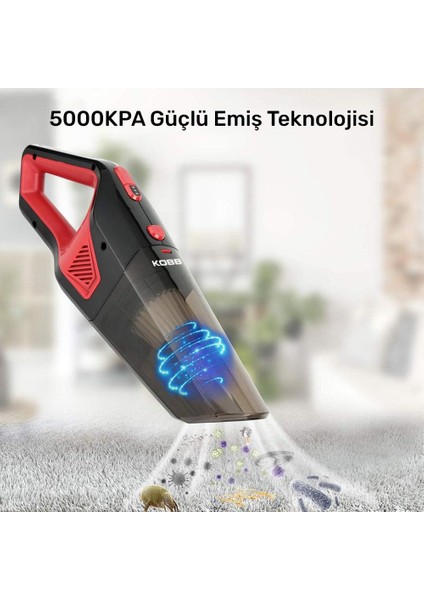 KBV12 12VOLT/120WATT Araç Süpürgesi + 5 Parça Aksesuar Seti + Taşıma Çantası indirimleri