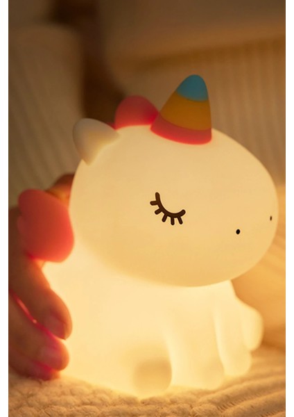 A007 Dekoratif Gece Lambası Bebek Unicorn Zrnet