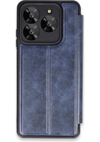 General Mobile Era 30 Kılıf Flip Cover - Lacivert Zrnet