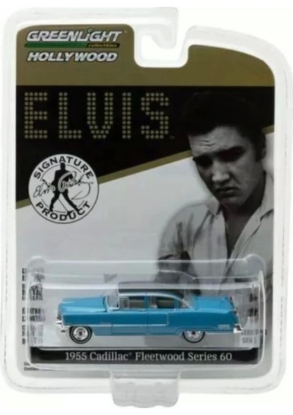 1/64 Hollywood Series 16 - Elvis Presley (1935-77) - 1955 Cadillac Fleetwood Series 60 "blue Cadillac"