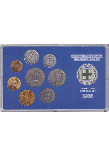 Yunanistan 1976 Madeni Para Seti fiyatları