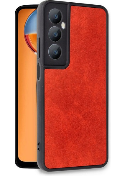 Realme C65 Kılıf Aras Deri Kapak - Kırmızı Zrnet fiyatları
