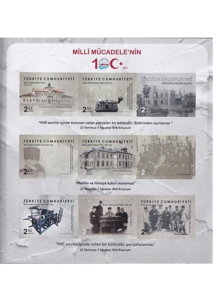 Milli Mücadele'ini 100. Yılı Özel Blok - Portföy modelleri