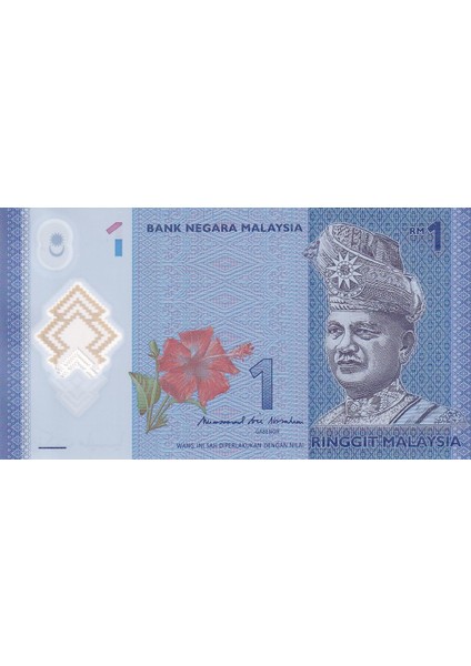 Malezya, 1 Ringgit (2017-21) Çil Eski Polimer Para