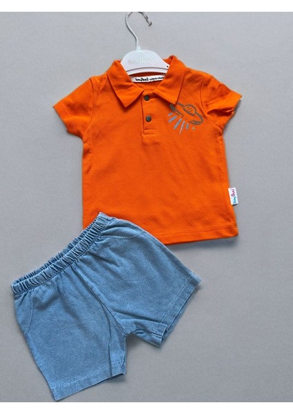 Erkek Bebek Polo Yaka 2li Takım