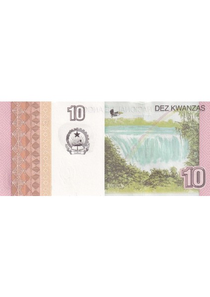 Angola, 10 Kwanza (2012) Çil Eski Yabancı Kağıt Para modelleri
