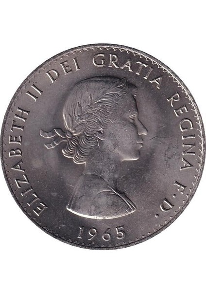 Ingiltere, 5 Şilin (1965) "winston Churchill" Çil Eski Yabancı Hatıra Madeni Para fiyatları