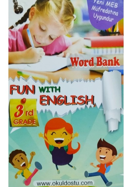 3rd Grade Fun With English Word Bank - 3. Sınıf Resimli Ingilizce Kelime Kartları