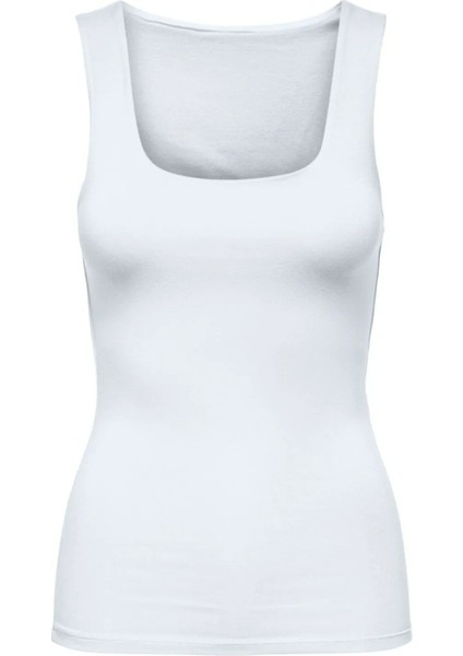 Only Kadin Beyaz Onlfelina S/l 2-Way Top Jrs T-Shirt 15340909-BRIGHTWHI