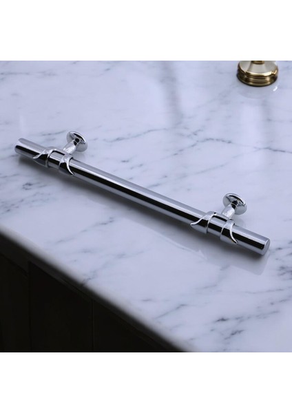 Mobilya Çekmece Mutfak Dolabı Dolap Kulpları Kulbu Kulpu Metal Kulp 128 mm -12.8 cm Krom Renk indirimleri