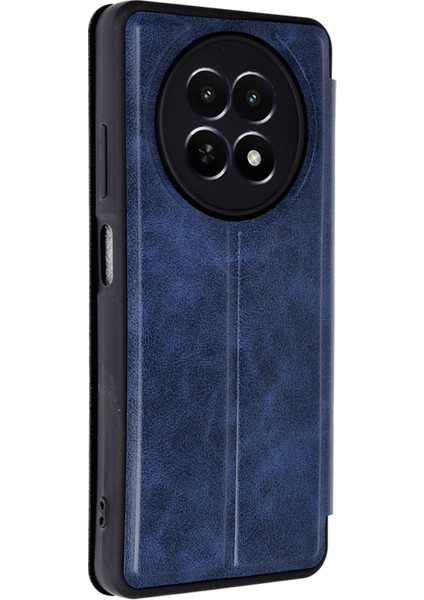 Realme 12 5g Kılıf Flip Cover - Lacivert Zrnet
