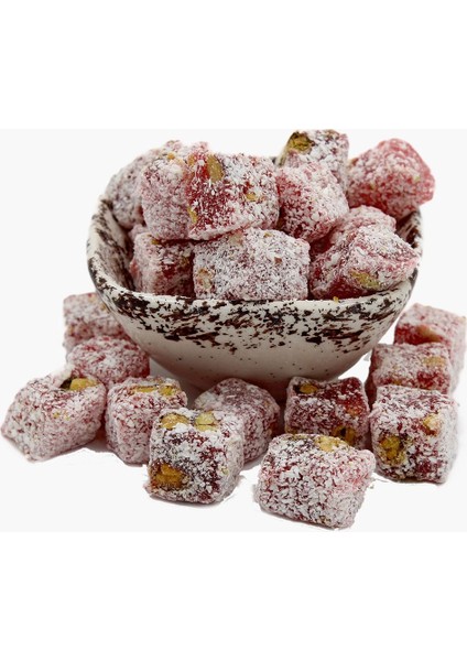 Narlı Çifte Kavrulmuş Kuş Lokumu-Glutensiz-Tatlandırıcı İçermez-Doğal Enfes Lezzet (400 gr)
