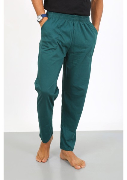 Erkek Pamuk Yeşil Tek Alt Pijama 27495
