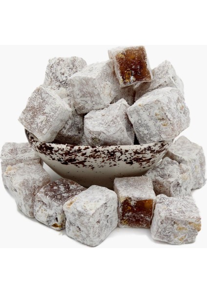 Çifte Kavrulmuş Pudralı Kuş Lokumu-Glutensiz-Tatlandırıcı İçermez-Doğal Enfes Lezzet (400 gr)