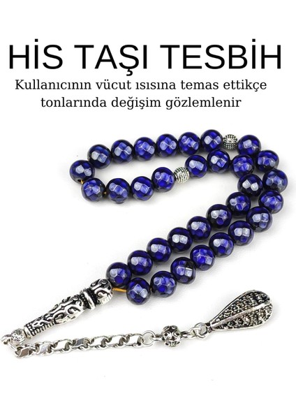 Vücut Isınıza Göre Renk Değiştiren Doğaltaş His Taşı Tesbih Hediyelik Aksesuar