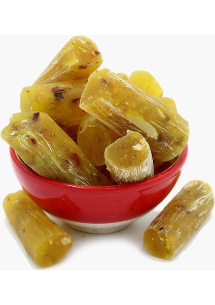 Antep Fıstıklı Limon Aromalı Fitil Lokum-Glutensiz-Tatlandırıcı İçermez-Doğal Enfes Lezzet (400 gr)