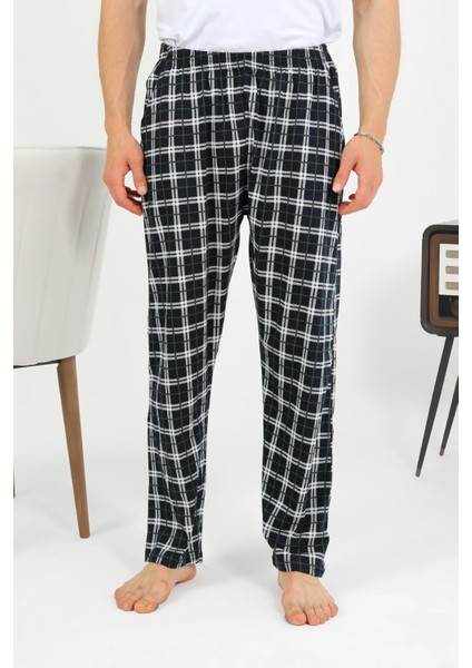 Erkek Pamuk Tek Alt Pijama Lacivert 27562