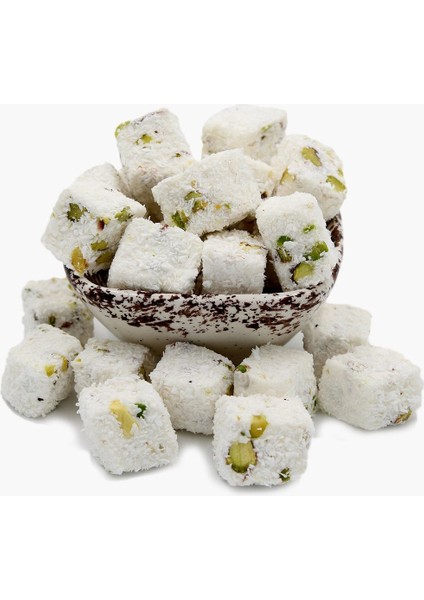 Çifte Kavrulmuş Sütlü Kuş Lokumu-Glutensiz-Tatlandırıcı İçermez-Doğal Enfes Lezzet (500 gr)