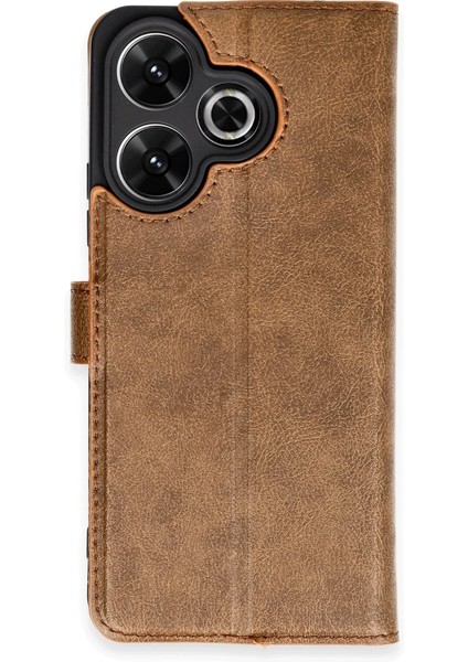 Xiaomi Redmi 13 4g Kılıf Trend S Plus Kapaklı Kılıf - Taba Zrnet