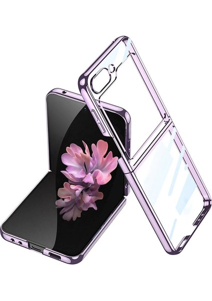 Samsung Galaxy Z Flip 6 Kılıf Fold Element Kapak - Mor Zrnet