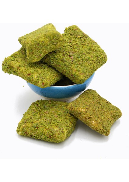 Toz Antep Fıstıklı Bohça Lokum-Glutensiz-Tatlandırıcı İçermez-Doğal Enfes Lezzet (400 gr)