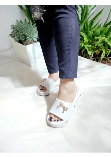 Eva Fiyonklu Rahat ve Şık Havuz,deniz,plaj Terliği