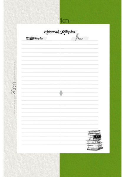 Kitap Okuma Günlüğü MDL02 / Ajandası / Defteri / Okumanı Planla / Reading Planner Oku, Takip Et