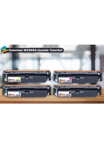 Hp Color Laserjet Pro 4203CDN Muadil Toner Takımı - Çipli / 230A / W2300A fırsatları