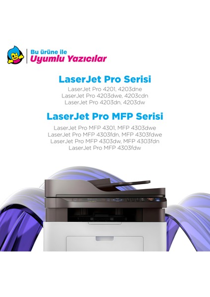 Hp 230A W2300A Muadil Toner Siyah - Çipli / Hp Color Laserjet Pro 4203DN / 4203DW / 4303DW / 4303FDN / 4303FDW fiyatları