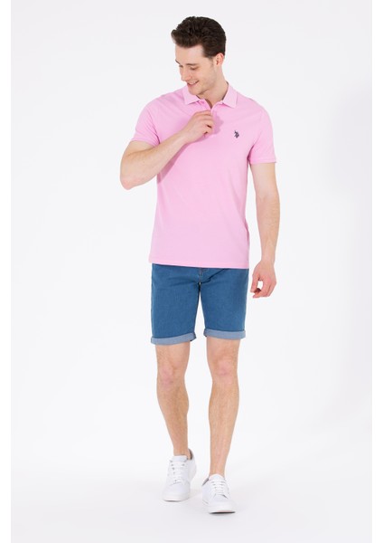 Erkek Açık Pembe Tişört Basic 50262933-VR078 fırsatları