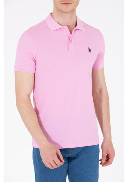 Erkek Açık Pembe Tişört Basic 50262933-VR078