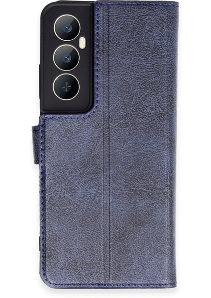 Realme C65 Kılıf Trend S Plus Kapaklı Kılıf - Lacivert Zrnet