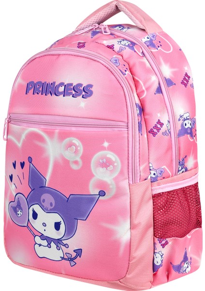 Pembe Kuromi Desenli Ilkokul Çantası Beslenme Çantalı 25211 modelleri