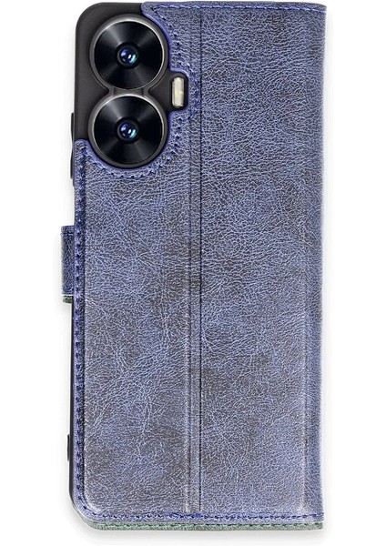 Realme C55 Kılıf Trend S Plus Kapaklı Kılıf - Lacivert Zrnet