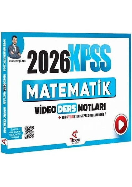 Tekrar Akademi 2026 Kpss Matematik Video Ders Notları