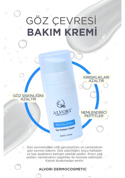 Alvori Göz Çevresi Bakım Kremi Yorgunluk, Koyu Halka, Karşıtı 30 ml fiyatları