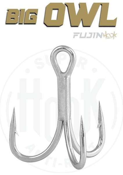 Big Owl Süper Anti-Rust Üçlü Kanca modelleri