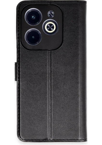 Infinix Hot 40 Kılıf Trend S Plus Kapaklı Kılıf - Siyah Zrnet