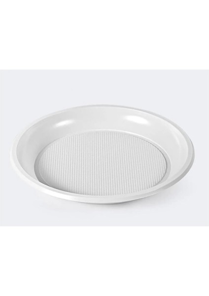 Plastik Tabak Orta Boy 170 mm ( 100 Adet )