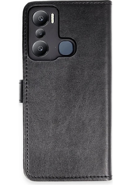 Infinix Hot 20I Kılıf Trend S Plus Kapaklı Kılıf - Siyah Zrnet