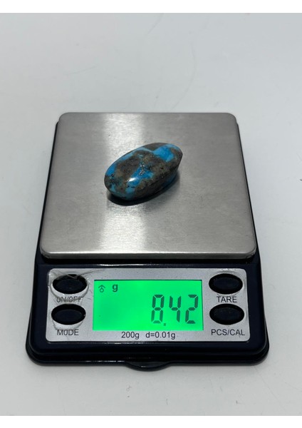 Okyanus Temalı Doğal Kabaşon Firuze Taşı 42 Karat - Turkuaz Taşı 8,41 Gram