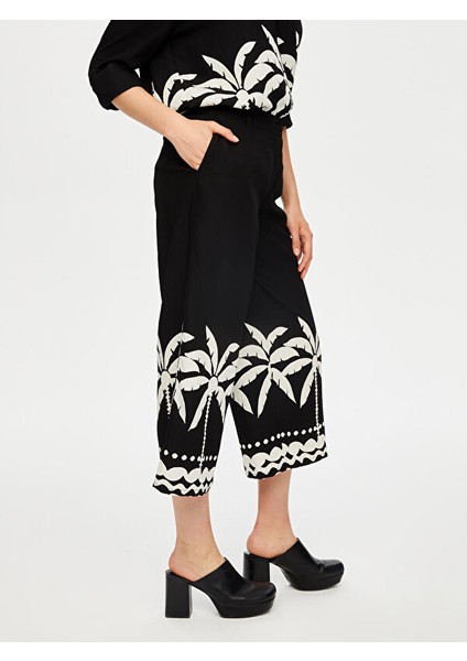 Resort Paçası Palmiye Desen Monochrome Caprı S25CPR015 fırsatları