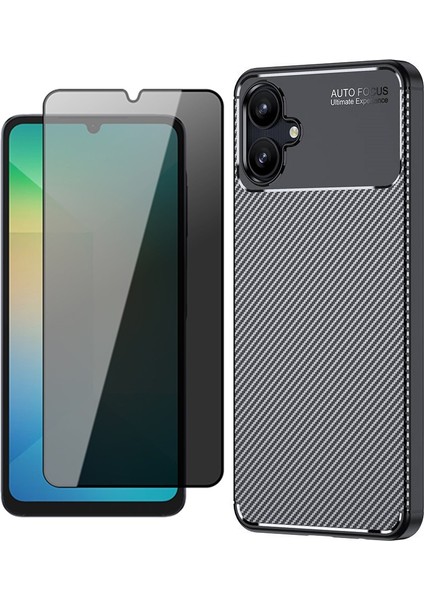 Samsung Galaxy A06 Kılıf Zore Negro Silikon Kapak + Hayalet Ekran Koruyucu