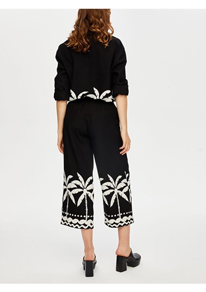 Resort Paçası Palmiye Desen Monochrome Caprı S25CPR015 indirimleri