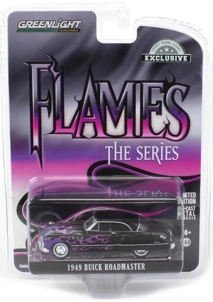 1/64 Flames The Series - 1949 Buick Roadmaster Hardtop - Black With Flames