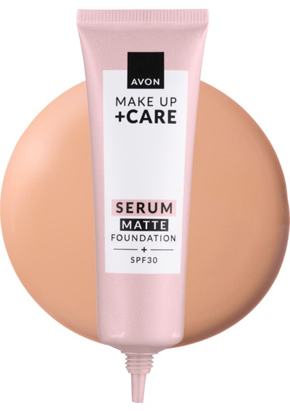 Make Up + Care 3ü 1 Arada Mat Serum Fondöten 30 Ml. 215P Ivory