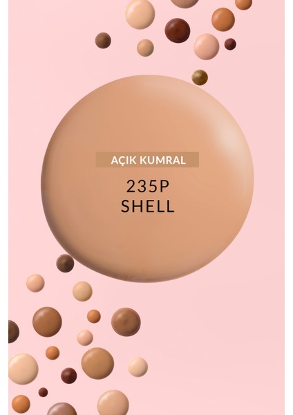 Make Up + Care 3'ü 1 Arada Mat Serum Fondöten 30 ml 235P Shell