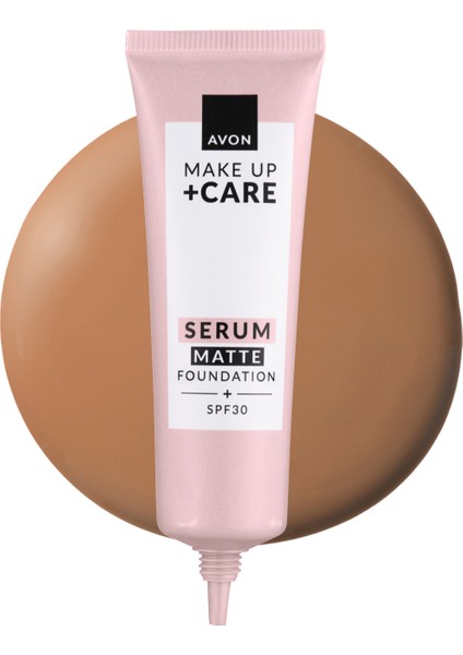 Make Up + Care 3ü 1 Arada Mat Serum Fondöten 30 Ml. 345N Soft Honey
