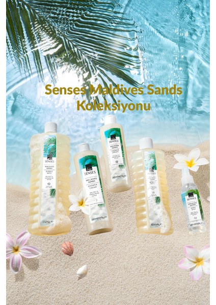 Senses Maldives Sands Deniz Tuzu ve Frangipani Kokulu Banyo Köpüğü 1lt fırsatları