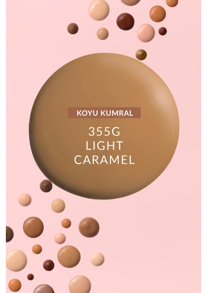 Make Up + Care 3ü 1 Arada Mat Serum Fondöten 30 Ml. 355G Light Caramel